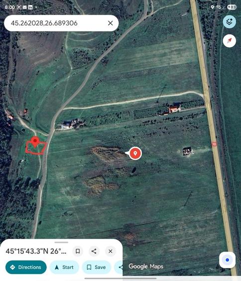Teren Construcții intravilan de 1250 mp, în Vernești