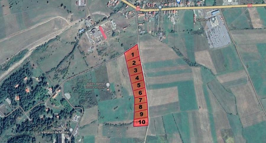 Teren extravilan de 9200 mp, în Băile Miercurea