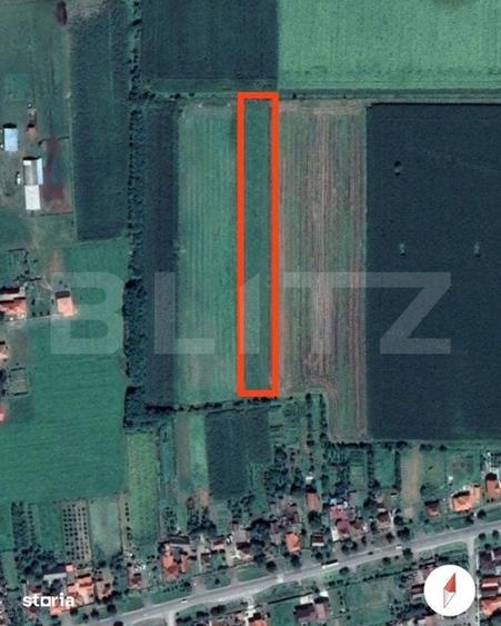 Teren de 5400 mp, în Vetiș
