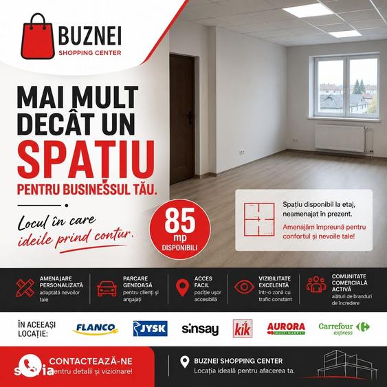 Spațiu comercial, de 85 mp, în Central