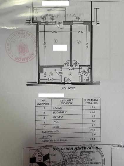 Garsonieră decomandată în Albert