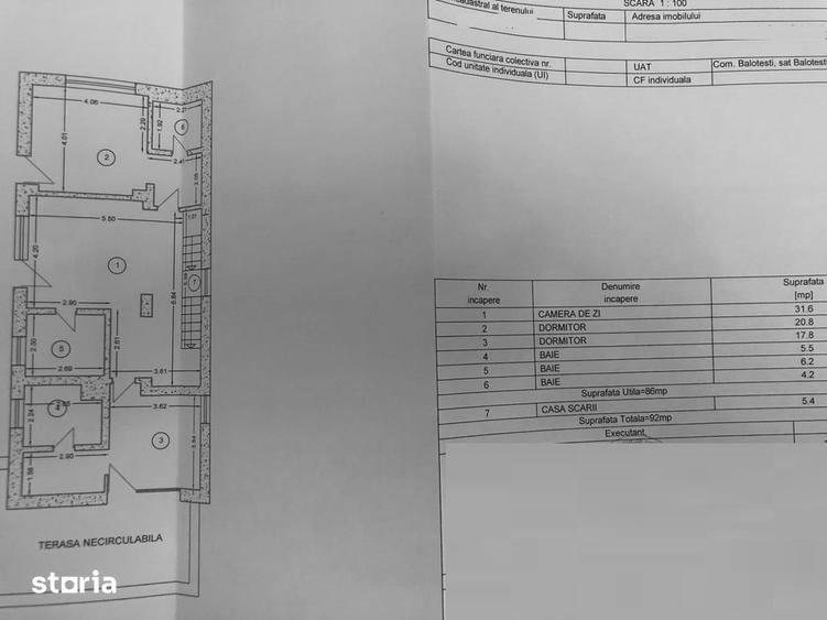 Casă cu 6 camere cu Teren 1140 Mp în Moara Vlăsiei