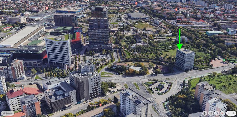 Birou, de 222 mp, în Centrul Bancar