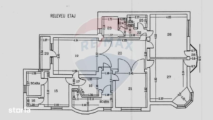 Apartament cu 4 camere decomandat în Ștefan cel Mare
