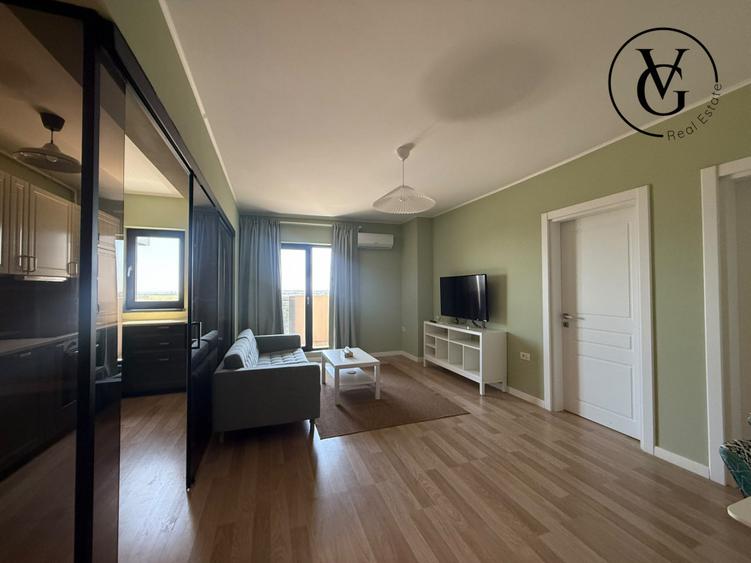 Apartament cu 2 camere semidecomandat, mobilat în Km 4