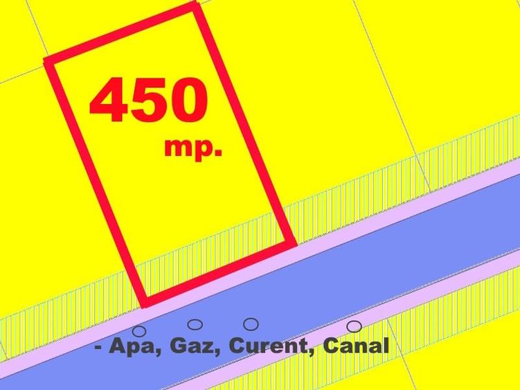 Teren Construcții intravilan de 450 mp, în Cetate