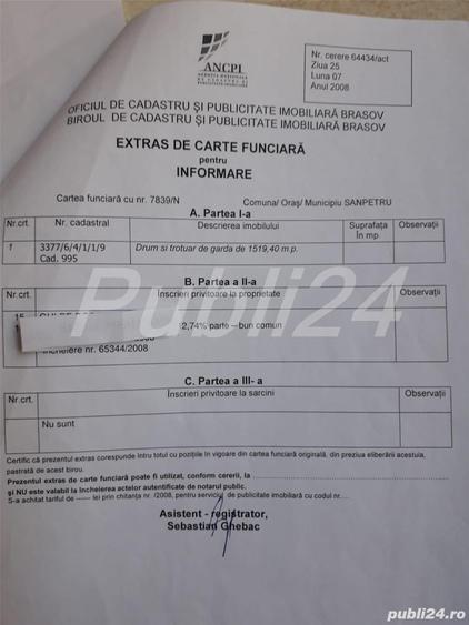 Teren în Sânpetru