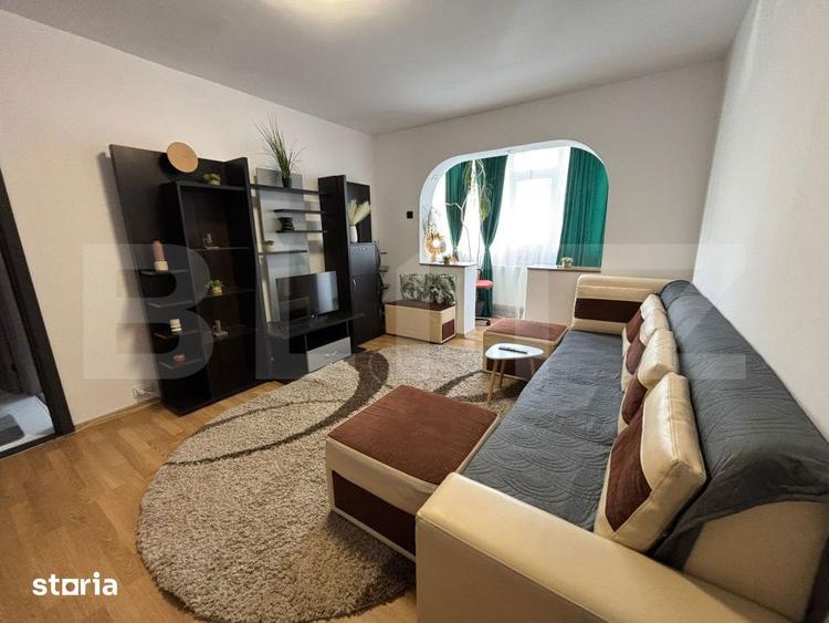 Apartament cu 2 camere semidecomandat, mobilat în Alexandru cel Bun