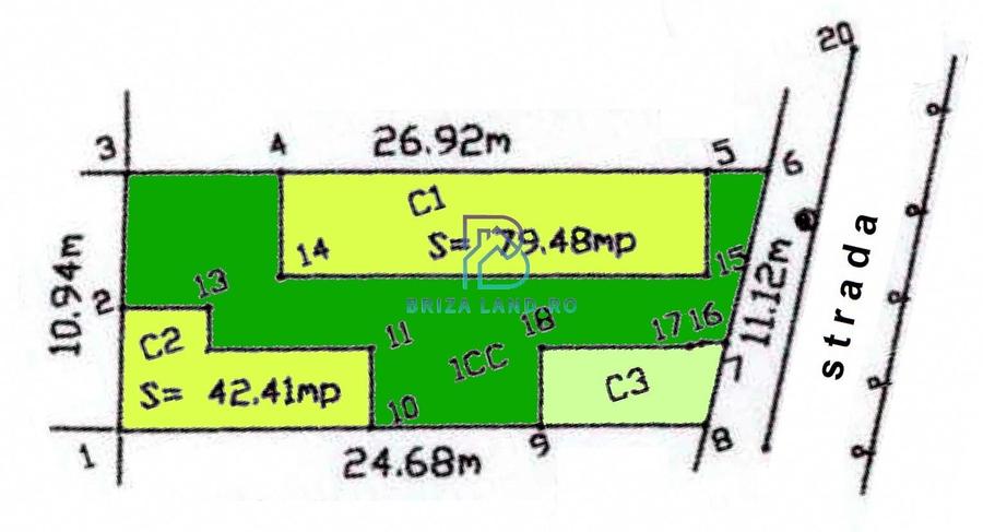 Ion Mihalache, Chibrit, casa 2 corpuri, 6 camere, 2 bai, teren 280.5mp - 28