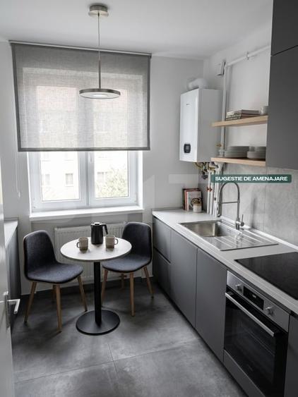 Apartament cu 2 camere semidecomandat, mobilat în Zărnești