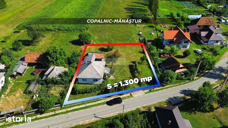 Casă cu 2 camere cu Teren 1300 Mp în Copalnic