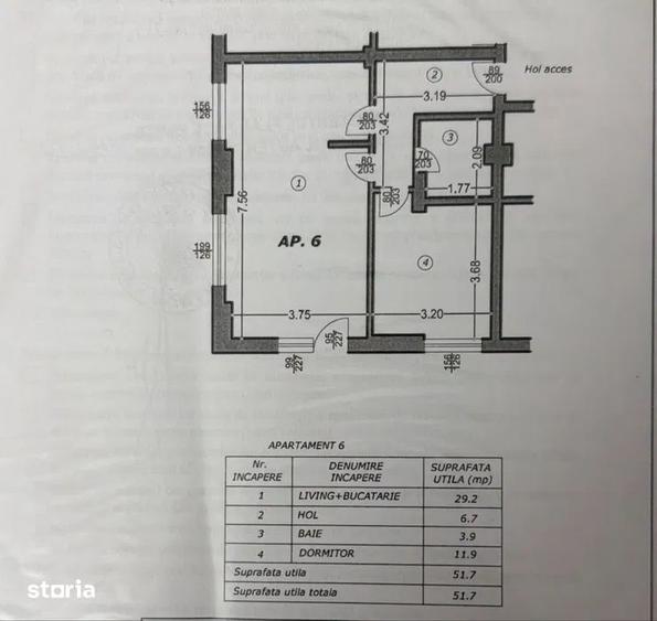 Apartament cu 2 camere în Blejoi