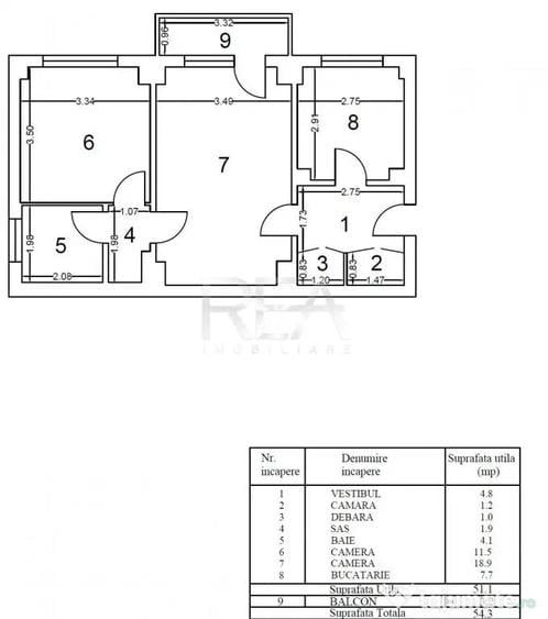 Apartament cu 2 camere semidecomandat în Pantelimon