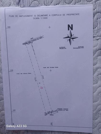 Teren de 2415 mp, în Brătășanca