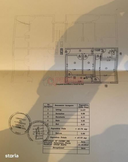 Apartament 2 camere 47,73 mp | Etaj 1/3 | Str. Eclipsei I - 10