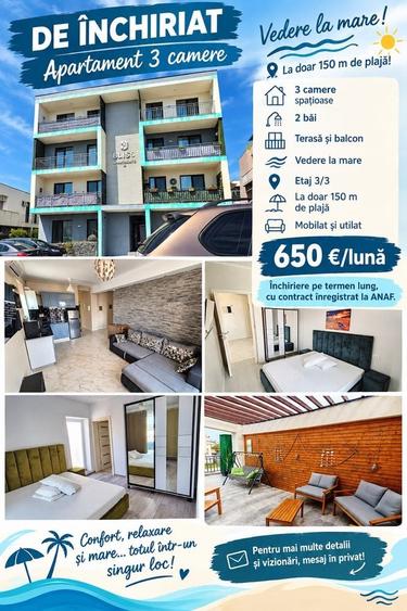 Apartament cu 3 camere în Nord