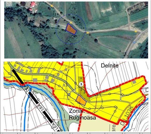 Teren de 1100 mp, în Căpușu Mare