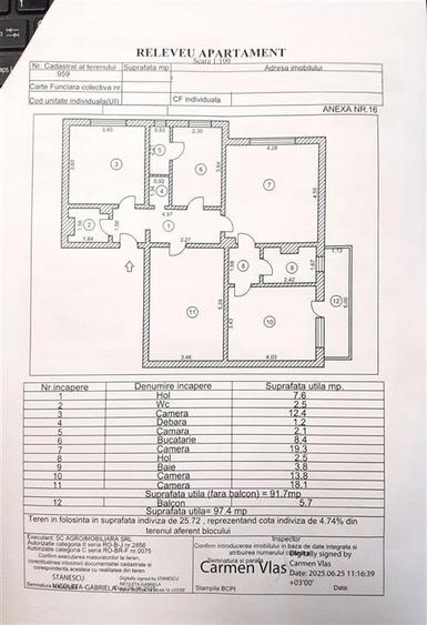 Apartament cu 4 camere decomandat în Buzaului