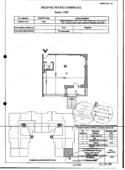 Spațiu comercial, de 46 mp, în Central