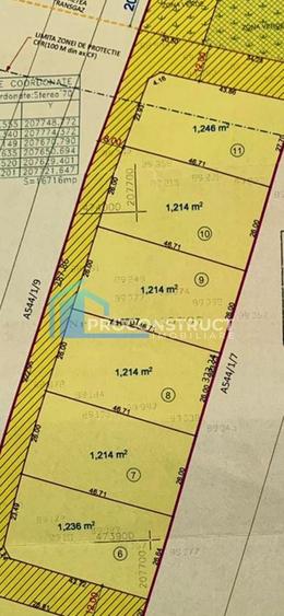 Teren Construcții intravilan de 1214 mp, în Giroc
