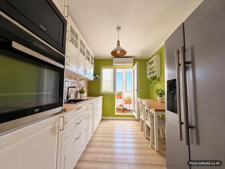 Apartament cu 4 camere semidecomandat, mobilat în Crângași