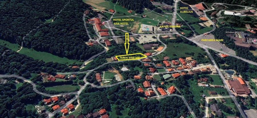 Teren Construcții intravilan de 3500 mp, în Poiana Brașov