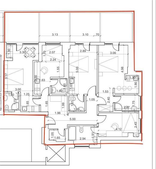 Apartament cu 4 camere decomandat în Central