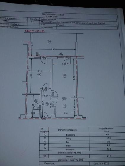 Apartament cu 2 camere decomandat în Exterior Vest
