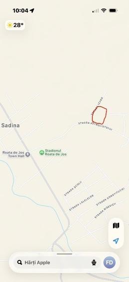 Teren Construcții intravilan de 3270 mp, în Roata de Jos