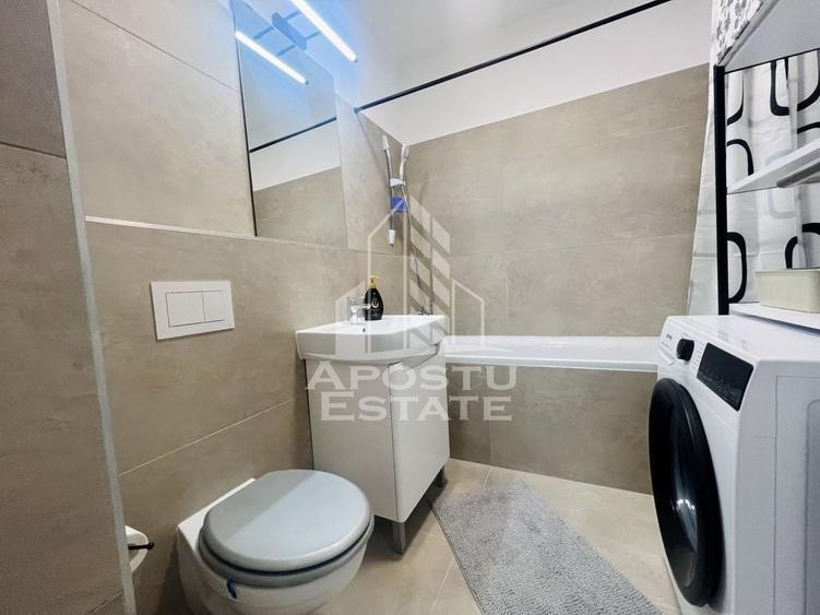 Apartament cu 2 camere semidecomandat, mobilat în Torontalului