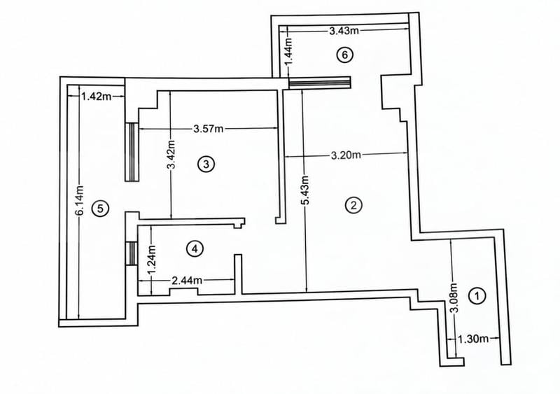 Apartament cu 2 camere decomandat, mobilat în Bucium
