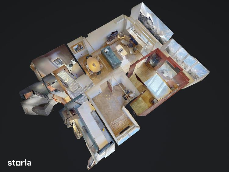 Apartament cu 3 camere decomandat în Romană
