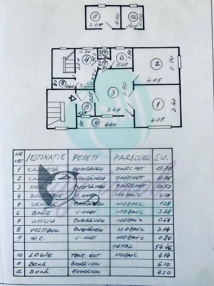 Apartament cu 3 camere semidecomandat, mobilat în Cotroceni