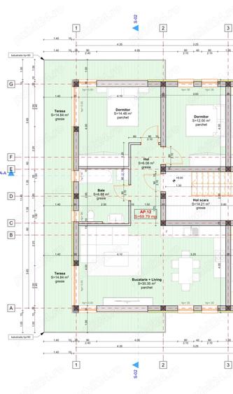 Apartament cu 3 camere decomandat în Giroc