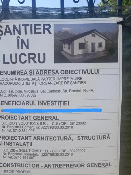 Teren de 700 mp, în Miroslava