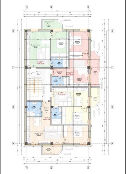 Apartament cu 2 camere semidecomandat în Moșnița Nouă