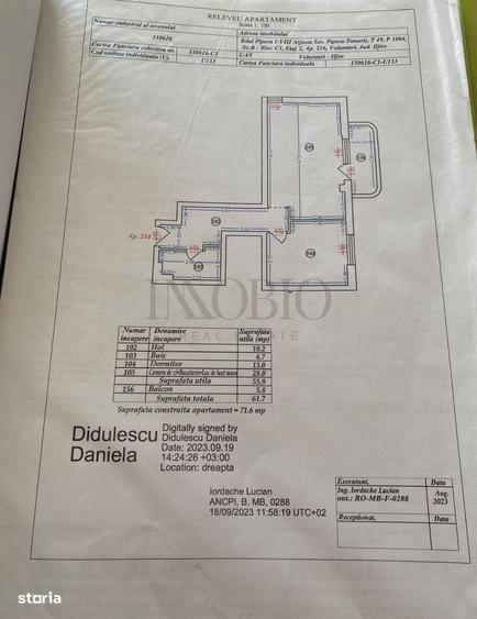 Apartament cu 2 camere în Pipera