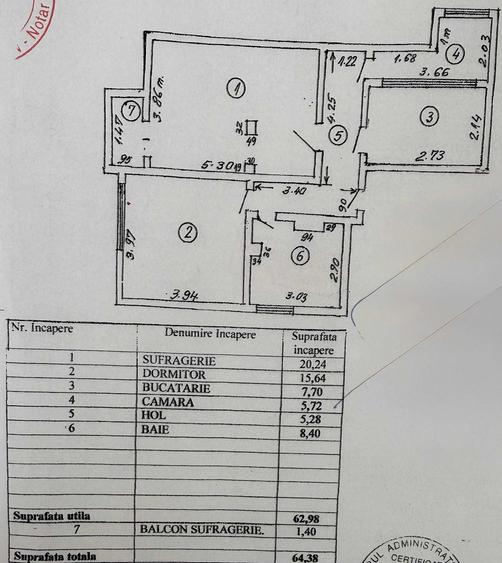 Apartament cu 2 camere decomandat în Sud