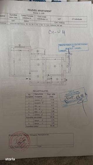 Apartament cu 2 camere în Holboca