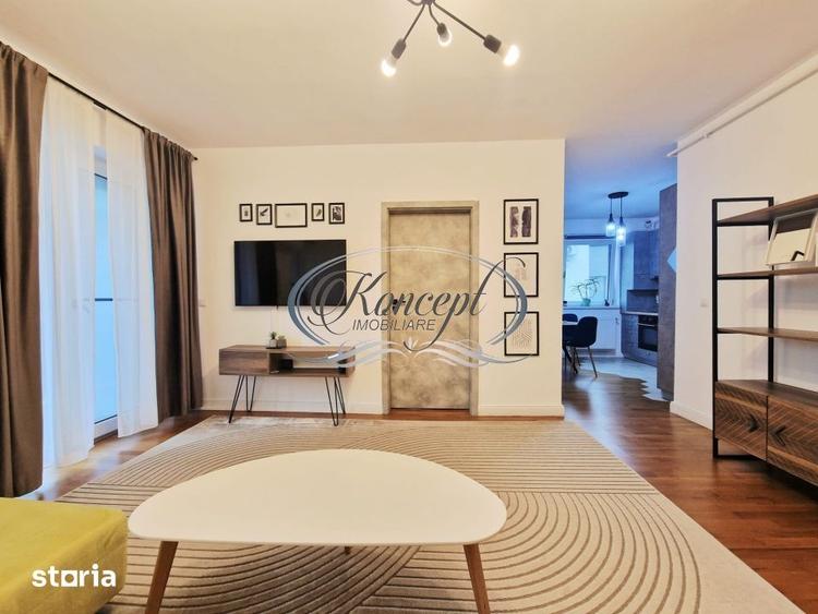 Apartament cu 2 camere semidecomandat, mobilat în Borhanci