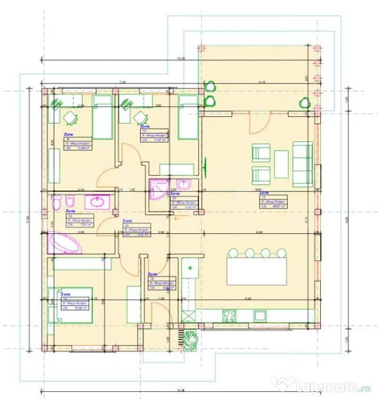 Casa 4 camere, 111 mp, 440 mp teren, zona Micro 16 - Satu Mare (Satu-Mare) - 4