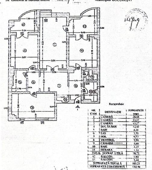 Apartament cu 3 camere decomandat în P-ța Alba Iulia