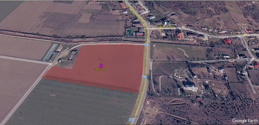 Teren Construcții intravilan de 21643 mp, în Tamași