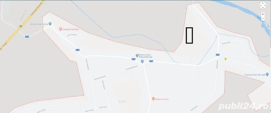 Teren de 7400 mp, în Lipia