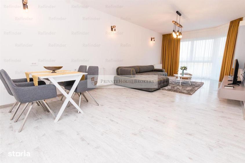 Apartament cu 2 camere semidecomandat, mobilat în Tei
