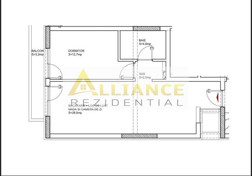 Apartament cu 2 camere decomandat în Apărătorii Patriei