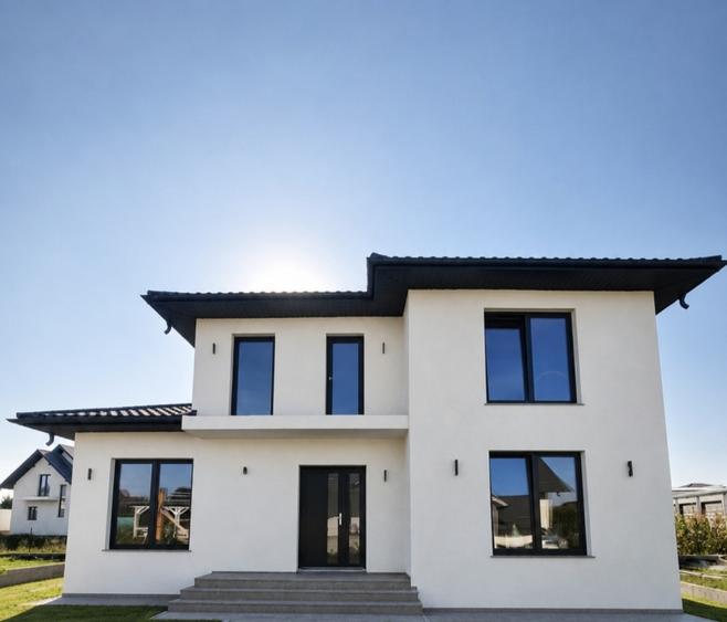 Casă individuală cu 6 camere cu Teren 430 Mp în Exterior Est