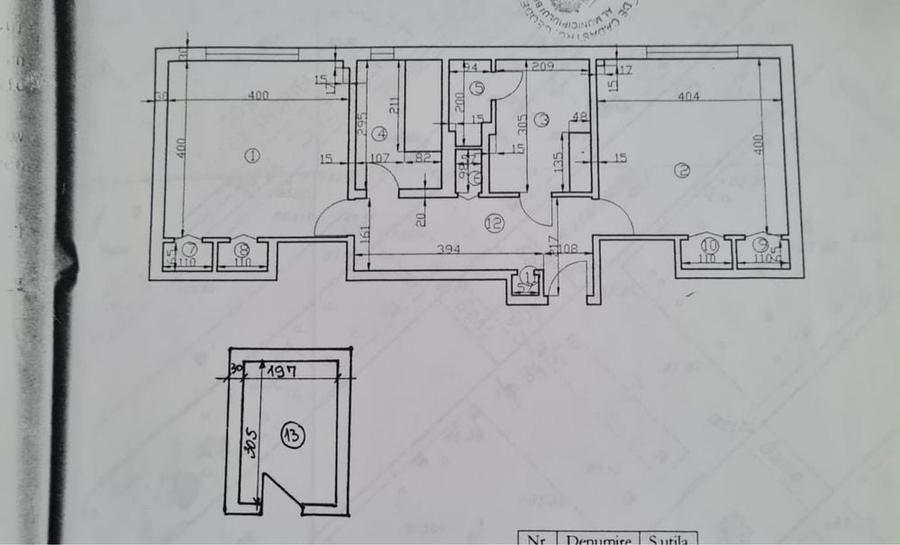 Apartament cu 2 camere, mobilat în Rahova