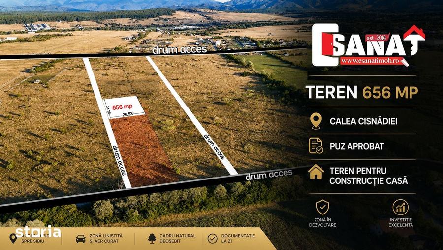 Teren de 656 mp, în Central