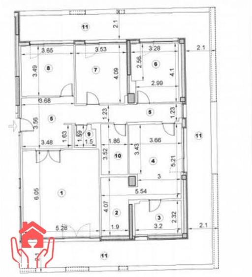 Apartament cu 4 camere decomandat în Est